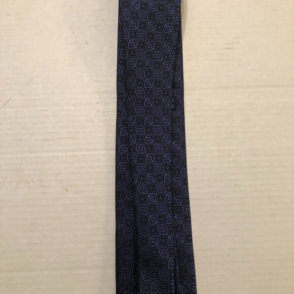 fabio FERRETTI men's new blue 100%silk tie  3" X 60"  made in Italy - Picture 3 of 4